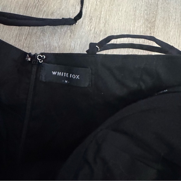 White Fox Boutique Black Button-Front Mini Dress - Picture 5 of 7